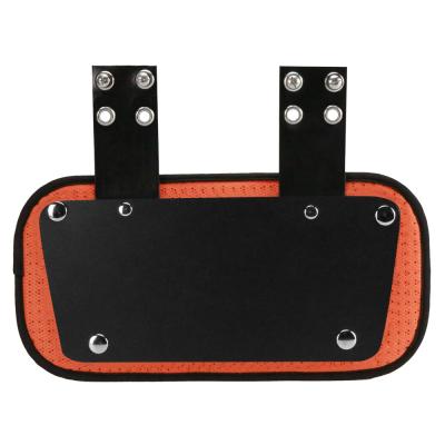 China Custom cheap american football backplates football training backplate youth and adult football backplate for sale