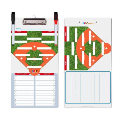 China Baseball PVC Board Handheld Coaching Tactical Whiteboard with Dry-Easy Pens EIH10 Baseball for sale