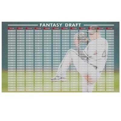 China Fantasy Draft Fantasy Baseball Soft Draft Board With Player Name Stickers for sale