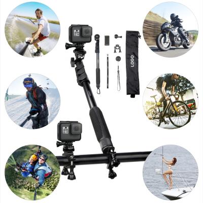 China Deluxe Digital Camera Selfie Stick Kit for GoPros and SLR Camera Cell Phones Mount for Bike for sale