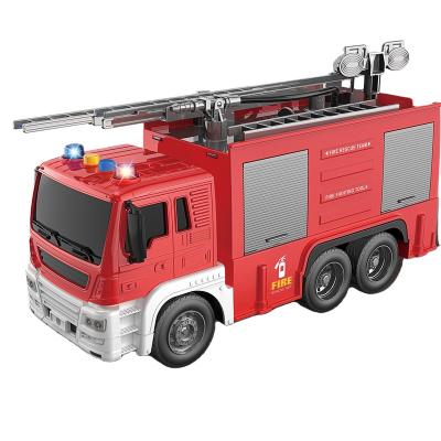 China 1:16 Rubbing Toy Fire Fighting Truck With Light Music Water Fire Fighting Toy Fire Engines for sale