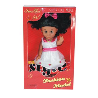 China MODEL TOY 14 Inch Real American Black Fashion Doll African Reborn Doll For Children for sale