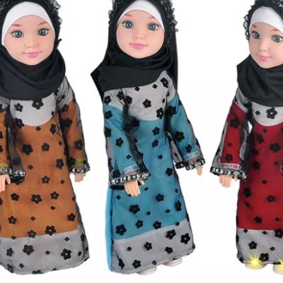 China Newest 20inch Battery Operated Muslim Doll Toy With Light, Arabic Music, And Record Musical Arabic Doll For Sale for sale