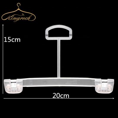 China Translucent Plastic Bottom Hanger 1100 20CM Eco-friendly Kids Material Garment for sale