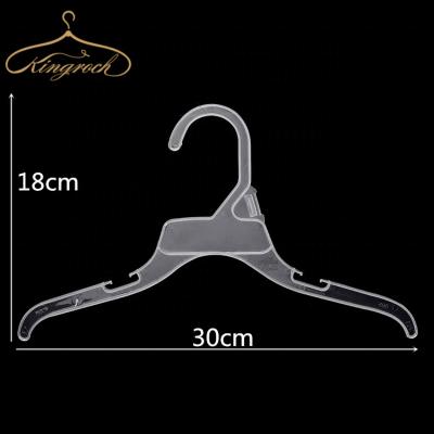 China Wholesale Kids Baby Kids Cloth Top Plastic Hanger UN496 30CM Cheap Cloth Eco-friendly Material Displays for sale