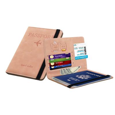 Cina AMAZON PU LEATHER PASSPORT BAG RFID MULTI-FUNCTIONAL PASSPORT HOLDER PASSPORT COVER PASSPORT COVER in vendita