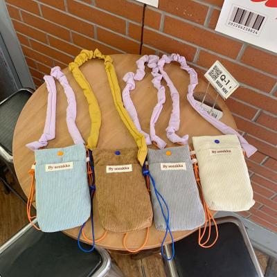 China CORDUROY CROSSBODY PHONE BAG CROSSBODY SHOULDER BAG WOMEN'S WALK MINI STORAGE BAG for sale