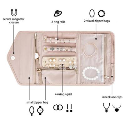 중국 주얼리 가방 보관 가방 항산화 목걸이 귀걸이 STUD 귀걸이 팔찌 반지 섬세한 주얼리 보관 상자 포터블 판매용