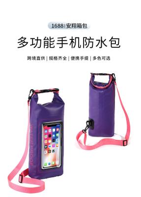 China WATERPROOF BAG NUWE 2L WATERPROOF BAG PVC ZWEMWATERPROOF BAG 2-IN-1 MOBIEL TELEFOON WATERPROOF BAG ZWEMWATER Te koop