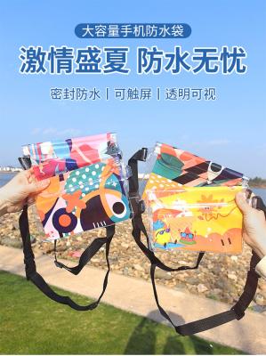 China 3 LAYER SEALED LARGE MOBILE PHONE WATERPROOF BAG OBLIQUE STRADDLE SWIMMING WATERPROOF FANNY PACK PVC RAFTING OUTDOOR SEA Te koop