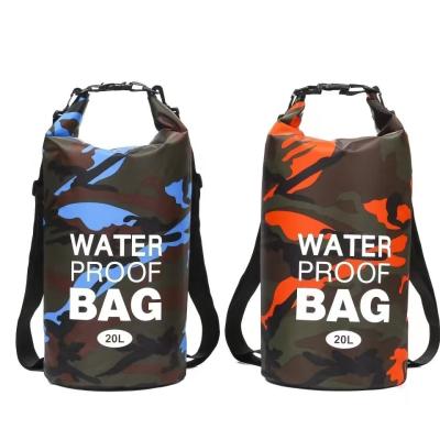 China CROSS BORDER CAMOUFLAGE WATERPROOF BAG SINGLE SHOULDER DOUBLE SHOULDER WATERPROOF BUCKET BAG POLYESTER LIGHT DRY WET SEP Te koop