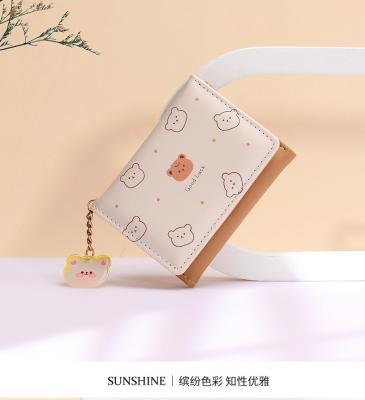 China SMALL PURSE LADIES PURSE SHORT STYLE GIRL STUDENT FASHION CARTOON COIN WALLET WHOLESALE WALLET CLIP FEMALE for sale