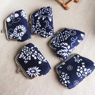 China Ethnischer Stil BATIK Münzbeutel MINI BUCKLE KLEINE Tasche DAMEN MÜNZBECHS zu verkaufen