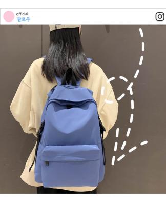 China MALE BACKPACK FEMALE COLLEGE STUDENTS SIMPLE DESIGN SENSE NICHE COMPUTER BAG SCHOOLBAG for sale