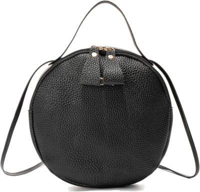 China WOMEN'S SHOULDER BAG CROSSBODY BAG, CHIC ROUND SHOULDER BAG WITH ZIPPERS AND ADJUSTABLE STRAP,CROSSBODY HANDBAG PURSE FO for sale