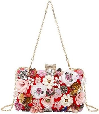 China LETODE FLOWER CLUTCH PURSE EVENING BAG FOR WOMEN FORMAL PARTY HANDBAG CHAIN STRAP SHOULDER BAG zu verkaufen