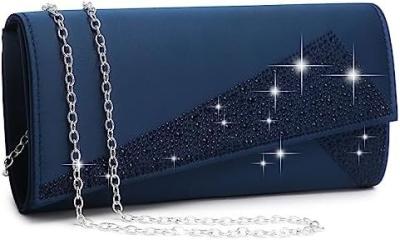 Chine DASEIN WOMEN'S SATIN RHINESTONE CLUTCH EVENING BAGS SPARKLE GLITTER SHINY PURSE HANDBAG FOR PARTY WEDDING COCKTAIL PROM à vendre