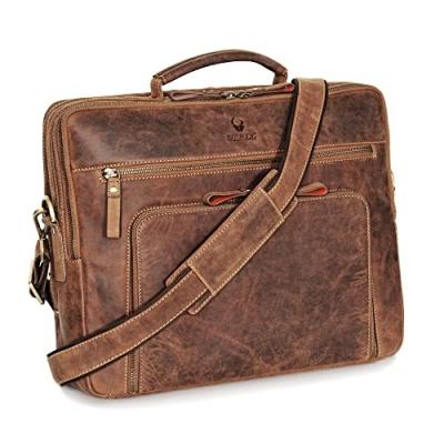 China Laptop Bag San Francisco 17 Inch I Handcrafted Leather Shoulder Bag for Notebook I Briefcase for Office, for sale