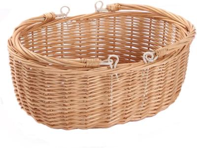 China wicker picnic baskets with Handles.Kingwillow. (Natural) Te koop