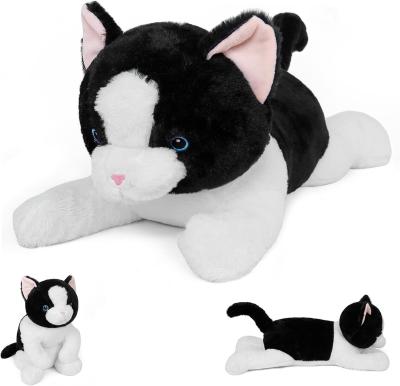 China 27 inches Cat Weighted stuffed animals, Cuddly Weighted Cat Plush Pillow Giant Plushie Ideal Gift for Adults & Kids for sale