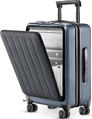 China Luggage 22 X 14 X 9 Airline Approved, 20 Inch Luggage with Front Laptop Compartment, Double Spinner Wheels, Hardsided PC for sale