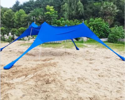 Cina UPF 50+ Tettuccio parasole da spiaggia per esterni 180GSM Materiale Lycra in vendita