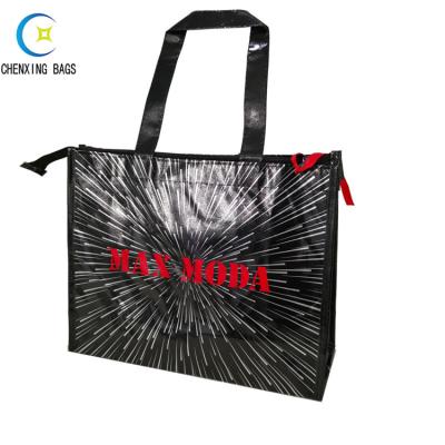 China 100% Reusable Manufacturer Custom Non Woven Zipper Tote Bag Wholesale Online Shopping for sale