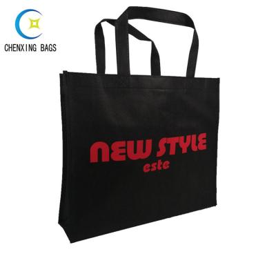 China 100% Recycle Professional Made Supermarket Shopping Custom Letter Printed Non Woven Fabric Carry Bag for sale