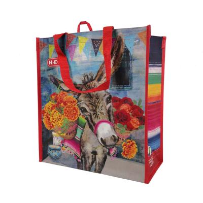 China 100% Recycle China Supplier Custom Design PP Woven Polypropylene Packing Horse Print Woven Bags for sale