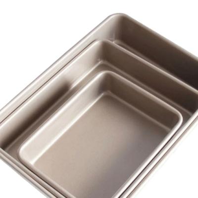 China Sustainable Baking Tray Cake Molds from Pan Carbon Steel Rectangular Baking for sale