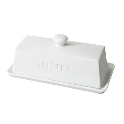 China Kitchen Stocked Ceramic Sugar Jar Butter Set Buy Ceramic Cookie Candy Jar Ceramic Butter Box With Lid for sale