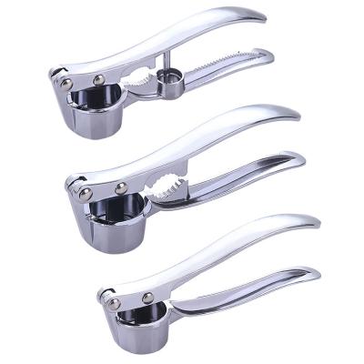 China Food Grade Garlic Press Meat Grinder Ginger Crusher Peeler Squeezer Heavy Duty Stainless Steel Professional Garlic Press Viable for sale