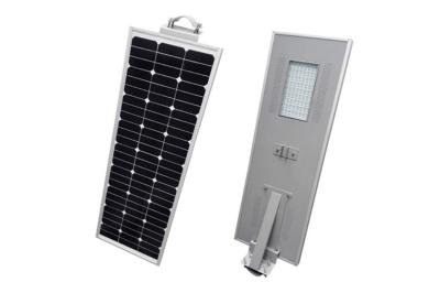 China 80 Watt Outdoor Solar Street Lights 7200Lm Lumen / LED Street Light With Solar Panel for sale