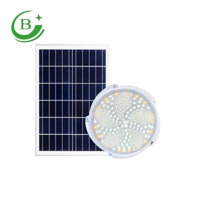 China Modern Round Indoor Led Ceiling Light 40W 60W 80W Lithium Battery Solar Rechargeable Ceiling Light for sale