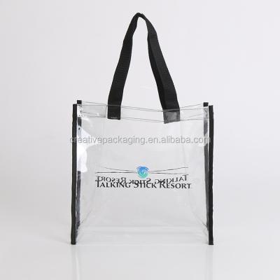 China Eco - Friendly Custom Printed Clear PVC Tote Bag Wholesale for sale