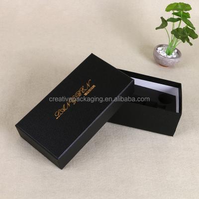 China Recycled Materials Custom Paper Box With Logo Gold Stamp for sale