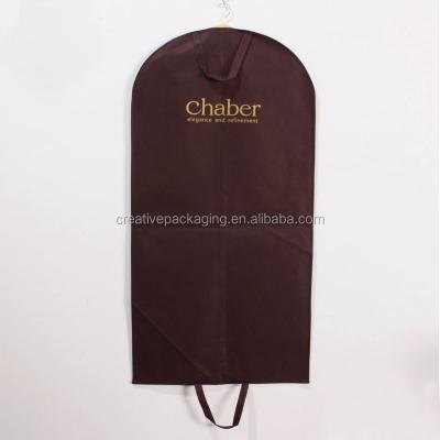 China Custom Wholesale Luxury Fabric Printed Garment Bag Eco - Friendly With Zipper for sale