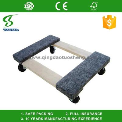 China Heavy Duty Home Machines Dolly Furniture Mover Wooden Movable Dolly for sale