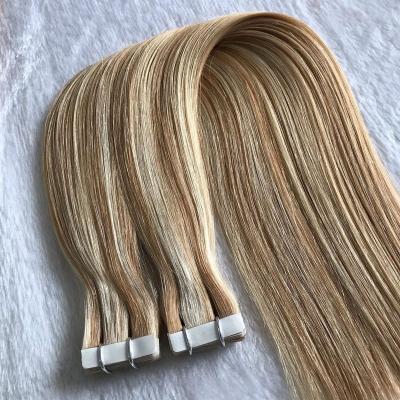 China 100% unprocessed top quality 14inch-26inch cuticle aligned regular tape in the hair for sale