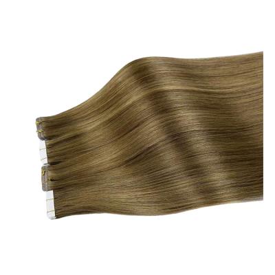 China 100% Unprocessed Double Drawn Seamless Invisible Tape Hair Extension High Quality Stitched Hair Extension for sale