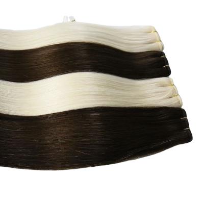 China 100% Unprocessed Top Quality Cuticle Aligned Russian Hair 14inch-26inch Machine Hair Weft for sale