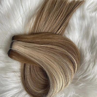 China 100% Unprocessed Top Quality Cuticle Aligned Russian Hair 14inch-26inch Machine Hair Weft for sale