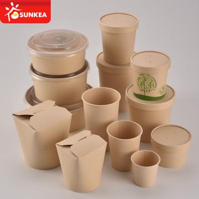 China Disposable Microwavable Catering Paper Hot Food Container for sale