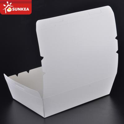 China Sunkea Disposable Kraft Paper Disposable Lunch Boxes , Food Grade Paper Boxes With Logo for sale