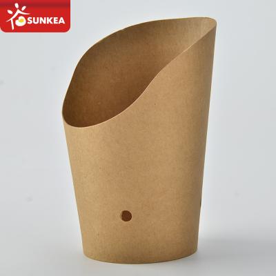 China Biodegradable Custom Printed French Fries Disposable Paper Cup for sale