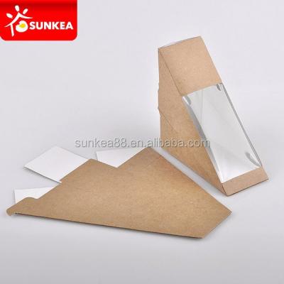 China Disposable Custom Design Paper Bread Sandwich Packaging For Natural for sale