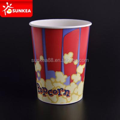 China Disposable Custom Logo Printed Popcorn Box Wholesale Cheap Size for sale