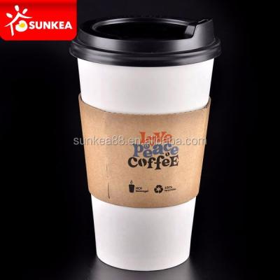 China Biodegradable Disposable Coffee Cups And Lids Printed Paper Food And Beverage Packaging Biodegradable Liner Single Wall UV Engraving Accept for sale