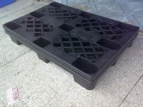 China Nestable Plastic Pallets 1200*1100*145MM Black Plastic Pallets Light-weight pla for sale