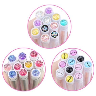 China Disposable Lash Beauty Glitter Eyelash Mascara Brushes Empty Mascara Wand Tubes Tubes With Brush Mascara Wick Wands for sale